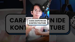 Cara gampang mendapatkan ide konten YouTube - YouTube 101 #shorts