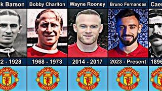 Manchester United All Captains From 1887 to 2024