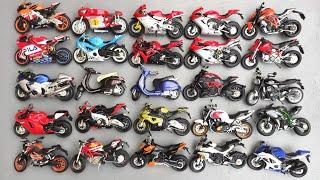 Amazing Collection Various Diecast Metal Scale Model Motorcycle 112 Maisto put it in the Box