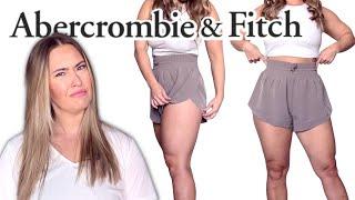 NEW ABERCROMBIE AND FITCH TRY ON REVIEW  YPB MOTIONTEK ULTRA HIGH RISE FLYAWAY SHORT HAUL