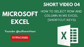 How to select hide or delete Row and Column with shortcutkeys #youtube #msoffice #trending #msexcel