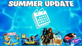 Fortnite BIG Summer UPDATE v30.20 New OG Map Captain Jack Sparrow Free Rewards