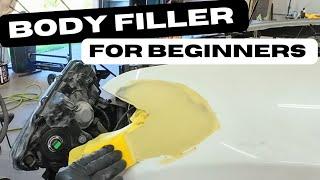 Simple steps when using bodyfillerbondo on small dents