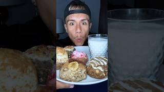 Cookies with milk  #cookies #dessert #foodshorts #mukbang