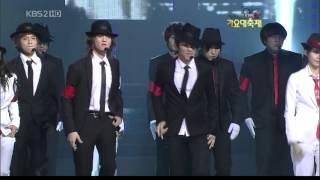 091230 KBS2 Gayo Daejeon Girls Generation 少女時代 + SJ + Shine Smooth Criminal