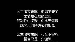 許茹芸 - 公主徹夜未眠歌詞版