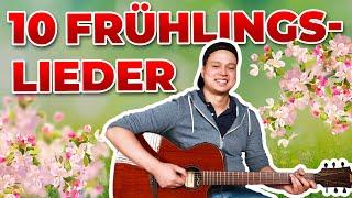 10 SUPER EINFACHE Frühlingslieder  Gitarren Tutorial Compilation