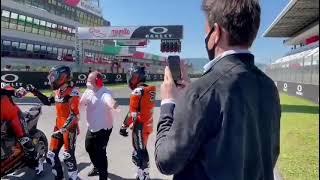 Toto Wolff filming Susie  Wholesome 