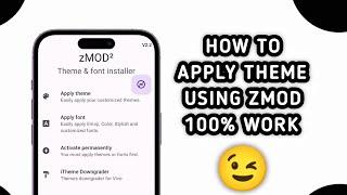 CARA MENERAPKAN TEMA VIVO  CARA MENGGUNAKAN APLIKASI ZMOD  100% 