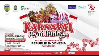 LIVE - KARNAVAL SENI BUDAYA Dalam Rangka Memperingati HUT RI Ke - 79 SMPMTs-SMASMK Kecamatan-Umum