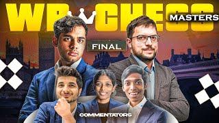 WR Chess Masters 2024  Finals Game 2  Arjun Erigaisi vs MVL  Commentary by Vidit Pragg Vaishali