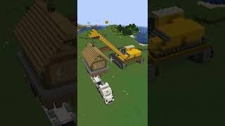 Moving House With A Create Mod Crane  Create Mod Train  #shorts #mods #createmod