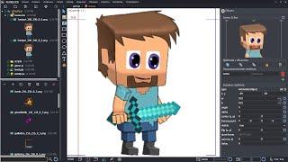 Российский игровой движок PointJS IDE и среда разработки 2D игр. Minecraft. #3 Движение  поворот