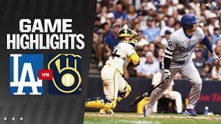 Dodgers vs. Brewers Game Highlights 81224  MLB Highlights