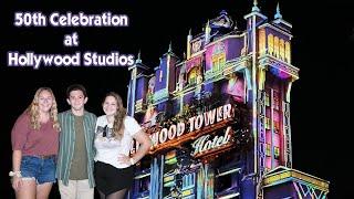 50th Celebration at Hollywood Studios  Tip Top Club Projections and Rise Standby