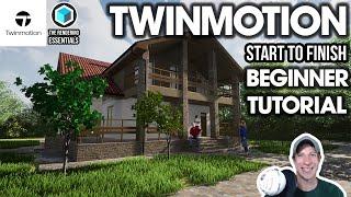 Rendering a SketchUp Model in Twinmotion FOR BEGINNERS - Fast Start to Finish Walkthrough