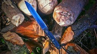 Нож из стали cpm - 3v с термичкой Алана Баликоева. Тест- 2