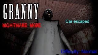 Granny nightmare mode car escape gameplay #3