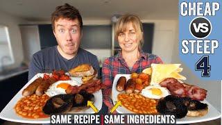 Cheap VS Expensive - English Cooked Breakfast