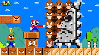 Super Mario Bros. But Everything Mario Touches Turns To Goomba...