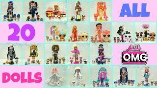 LOL Surprise OMG Dolls Complete Set With Families Series 1-2 Winter Disco Lights Amazing Surprise