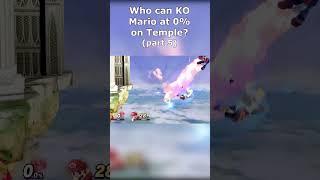 Who Can KO Mario at 0% on Temple? - Part 5