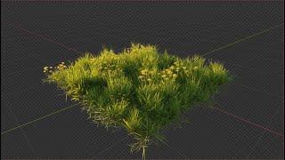 Make realistic grass in 1 minute Blender Tutorial