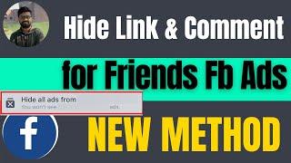 How to hide likes and comments from my friends on Facebook Ads