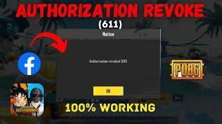 How to fix Authorization revoked pubg mobile facebook2023Authorized revoked in bgmiIphoneIpad