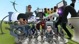 NEW ATTACK HELICOPTERS SKIBIDI TOILET ARMY VS MECHA TITAN TV MAN 2.0 AND OTHER BOSSES Garrys Mod