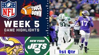 Jets Vs. Vikings FULL GAME 1st - Qtr highlights TODAY  NFL Season WEEK5