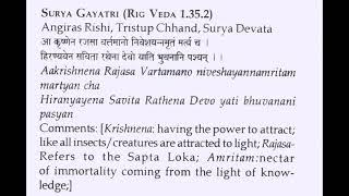 Surya Sun Vedic Mantra from Rigveda 108 times