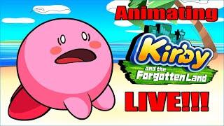 Animating KIRBY and the Forgotten Land LIVE  13+ ONLY