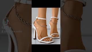 Parties and weeding wear stiletto high heel sandals for women and girls#sandals#stilletos#2024