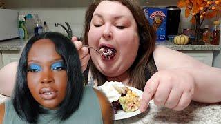 foodie beautys amberlynn reid starter pack unboxing and mukbang  reaction