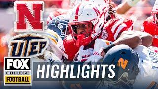 Nebraska Cornhuskers vs. UTEP Miners Highlights  FOX College Football