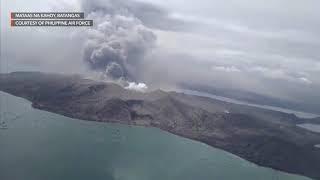 Aerial view of Taal Volcano from Philippine Air Force