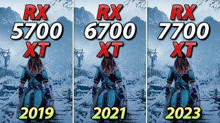 RX 5700 XT vs 6700 XT vs 7700 XT - How Much Performance Improvement?