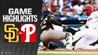 Padres vs. Phillies Game Highlights 61824  MLB Highlights