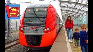 Скоростной поезд поездка на Ласточке первые впечатления метро Москва МЦК и железная дорога