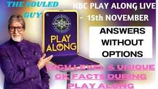 Know Our India  Diwali Special -- KBC Play Along Live  KBC 15 - 15th November 2023 Episode 68