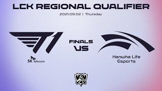 T1 vs. HLE  Match Highlight 09.02  2021 LCK Regional Qualifier FINALS