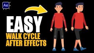 DUIK ANGELA Character Walk Cycle Animation in After Effects Tutorials
