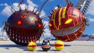 ROBOT MONSTER PACMANS VS MS PACMAN CARTOON CAT & PACMAN  BEST ADVENTURE