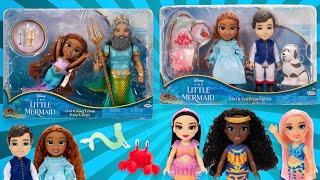 The Little Mermaid Jakks Pacific petite Ariel Eric Triton and sisters dolls Review