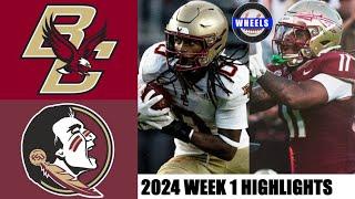 Boston College vs #10 Florida State  Full Game Highlights  2024 College Football Highlights