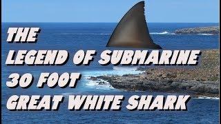 The Legend Of Submarine  30 Foot Great White Shark