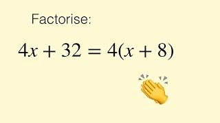 Factorising Algebraic Expressions  factoring  factorizing 