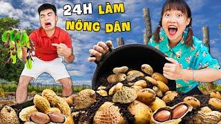 Hà Sam Một Ngày Đi Thu Hoạch Củ Lạc Và Làm Kẹo Lạc Bằng Đường Thơm Giòn