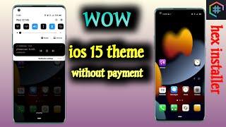 Samsung ios 15 theme applying by hex installer without payment and root access